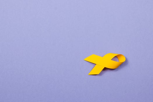 Symbol of hope and support for cancer awareness and prevention efforts photo