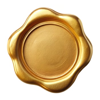 gold seal isolated on white photo