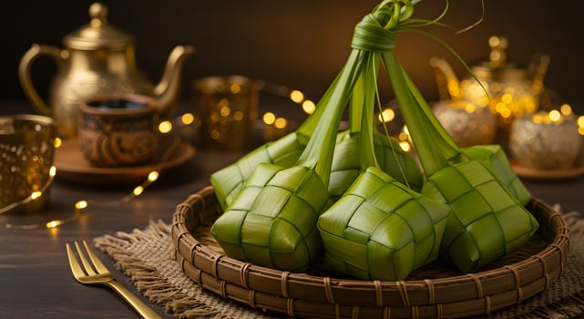 Traditional Malay Ketupat photo