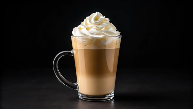 A coffee drink with whipped cream on top photo