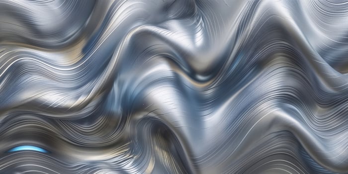 Brushed Silver Metal Texture with Intricate Reflections and Gradients photo