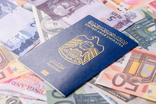 Passport of a citizen of United Arab Emirates photo