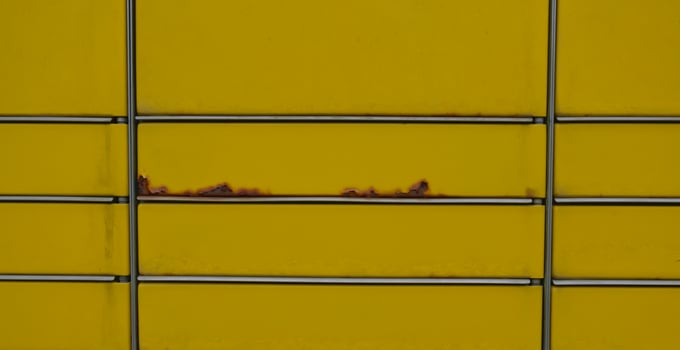 Rusty Yellow Metal Surface photo