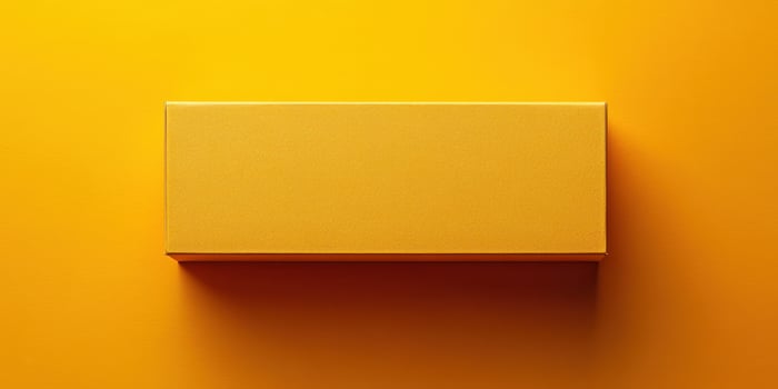 Bright yellow box on a vibrant yellow background creating a minimalist artistic composition for modern design enthusiasts photo