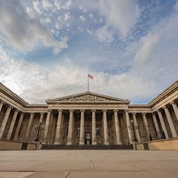 A world renowned museum, perfect for travel and cultural branding. The impressive exterior reflects history, education, and global heritage. photo