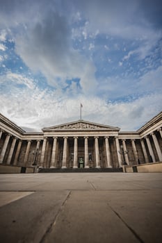 A globally acclaimed museum, perfect for travel and cultural branding, with an exterior that reflects its rich history, educational purpose, and cultural legacy. photo
