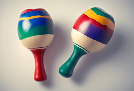 maracas olated white two art background band beat beautiful brown carnival celebration cheerful colours colourful couple culture curved cut out dance drum folk fun handle happy holiday instrument photo