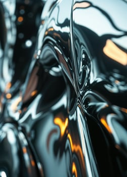 abstract metallic background with some smooth lines in it . 3d render. Abstract Chrome Surface photo