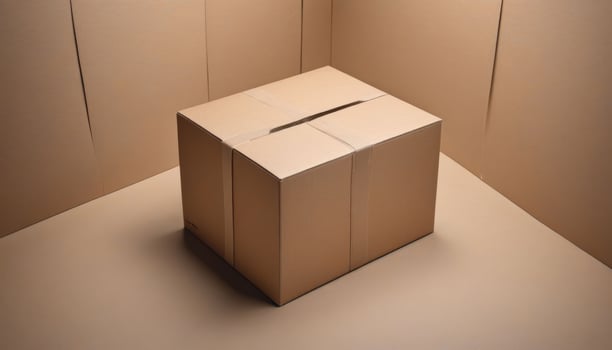 white white kraft olated mockup background olated package small box cardboard cube template cardboard box box cube photo