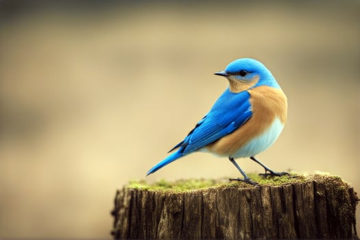 Stump Bluebird male wildlife nature blue animal wing tree wild fauna avian forest ornithology bird feather songbird photo