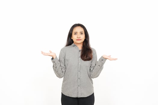 A woman is standing with her hands outstretched photo