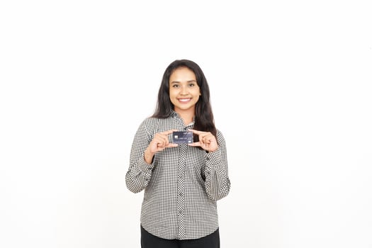 A woman holding a camera and smiling photo