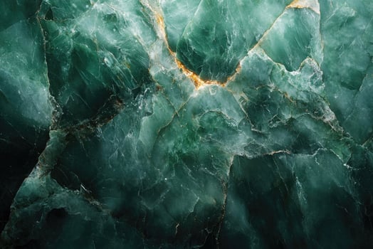 Emerald green marble texture showing luxurious veins creating natural pattern photo