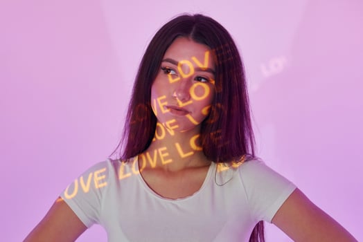 A woman with long hair and a white shirt photo