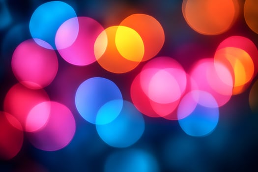 Colorful Bokeh Background for Festive and Creative Design Projects photo