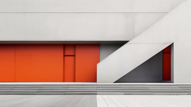 A red door and a white wall photo