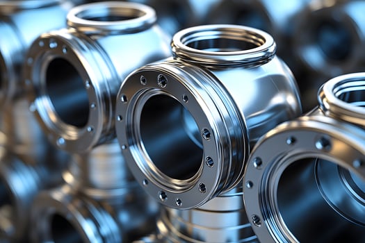 Industrial Metal Pipe Fittings for Modern Plumbing and Manufacturing Design photo