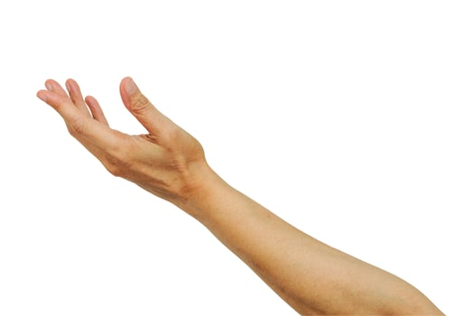 Beautiful Asian woman arm and hand human body i photo