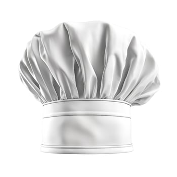 A classic white chef hat, symbolizing culinary expertise and tradition. photo