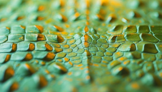 Olive Green Crocodile Skin Texture Background photo