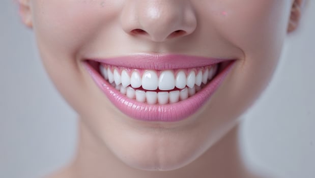 Healthy Human Teeth Gums Smile Dental Care. photo
