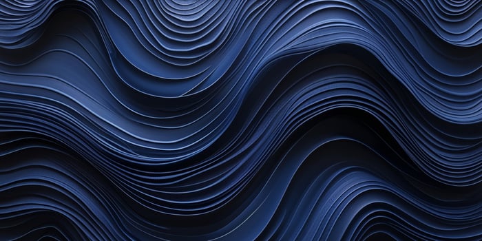 Abstract High Contrast Dark Blue Wavy Layers Texture Background for Design and Decoration Inspiration photo
