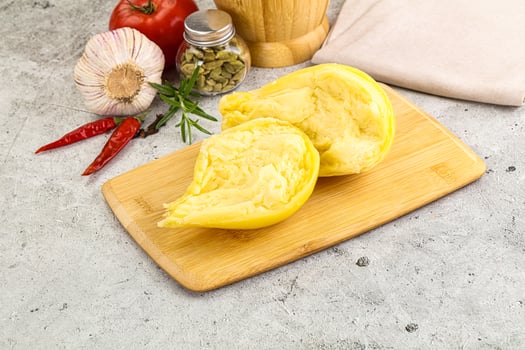 A wooden cutting board photo