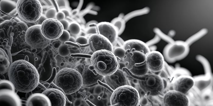 Closeup of Bacteria Highlighting Genetic Mutations. photo