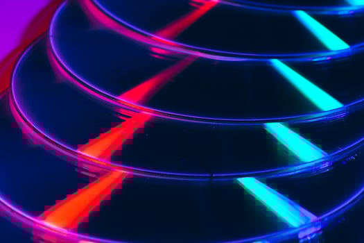 Several shiny cd disks for a computer photo