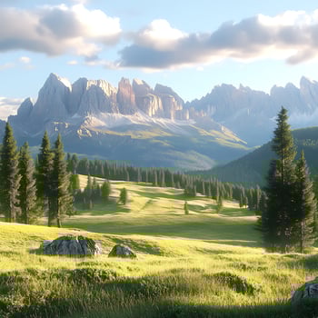 Beautiful Shot of Grassy Hills Mountains background photo