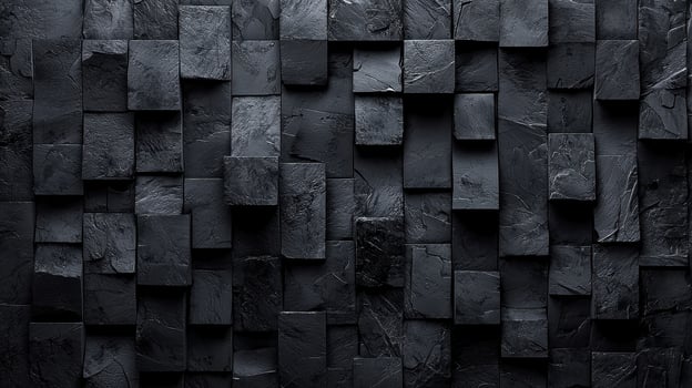 Textured black wall background for modern design interior visual content minimalist environment close-up view photo