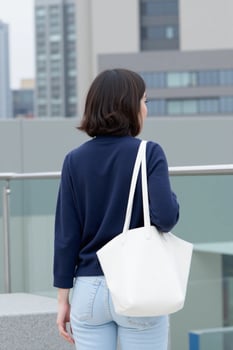 Minimalist Tote Bag Mockup for Branding and Design Showcase photo