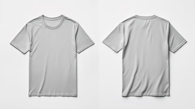 Perfect Fit Gray Tee Front and Back Overview photo