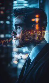 Modern Entrepreneurial Visionary Navigating the Financial Markets in the Digital Age Era photo