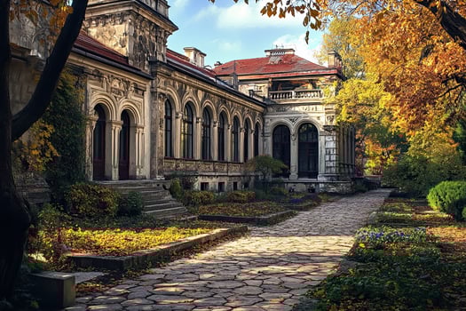 Autumn Palace Garden Path photo