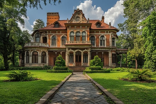 Grand Mansion Estate, Sunny Day, Park photo