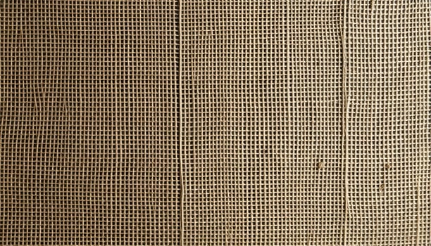 Burlap texture with intricate weave patterns, natural color variations, and soft shadows photo