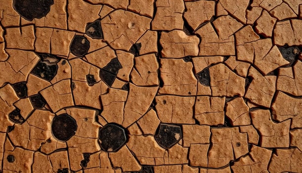 Close up of cork texture, warm brown tones, natural grooves, organic patterns on the surface photo