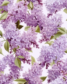 lilac seamless pattern. photo