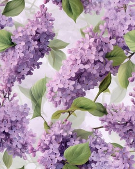 lilac seamless pattern. photo