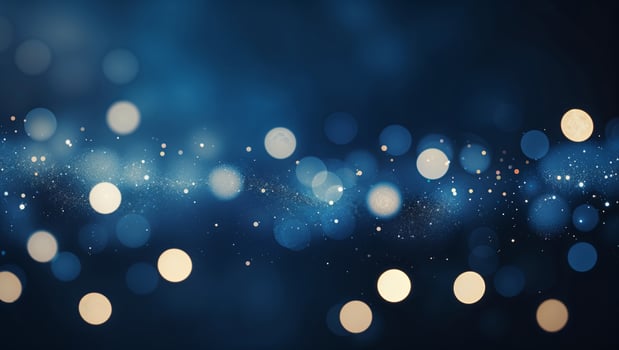 Beautiful bokeh lights create a mesmerizing atmosphere in a dark, dreamy background photo