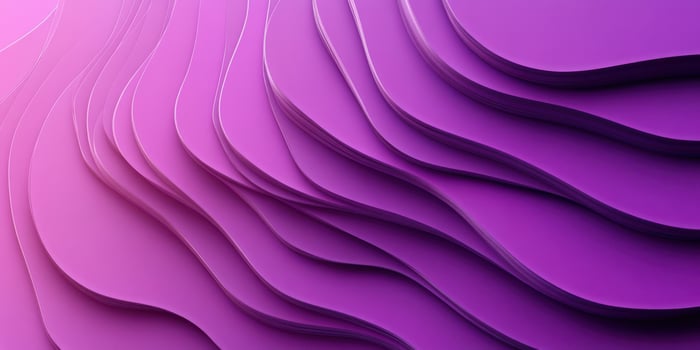 Colorful layered abstract design featuring smooth purple waves creating depth and dimension photo