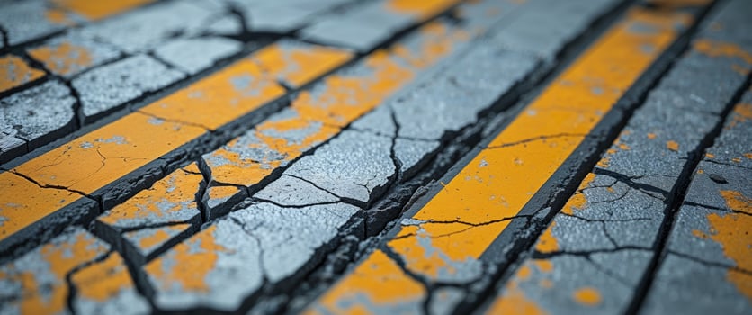 Cracked asphalt background photo