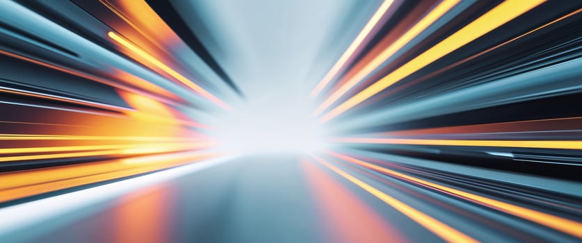 Abstract motion blur background with light trails photo
