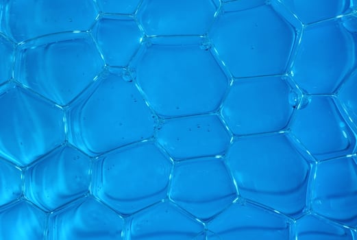 Foam air bubbles close up photo