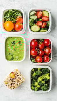 Healthy and Colorful Lunch Box Ideas for a Balanced Diet photo