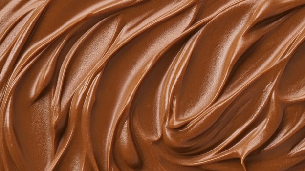 Creamy chocolate spread with smooth texture and rich color photo