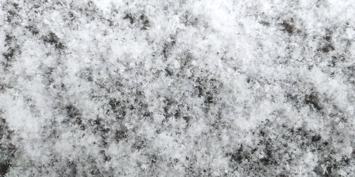 Snowflakes on the winter surface photo