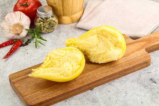 A wooden cutting board photo