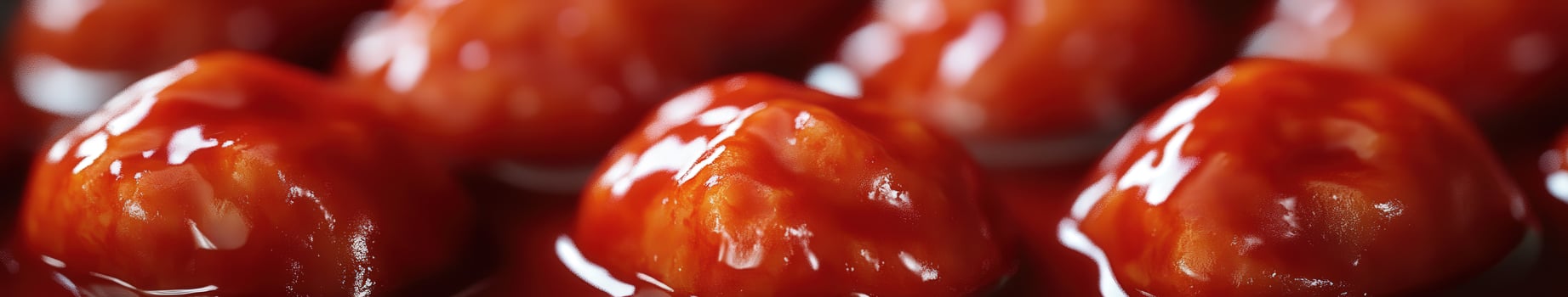 Delicious tteokbokki served in a vibrant street market setting photo